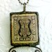 Vintage Stamp Necklace, Whimsical Stamp Necklace, Soldered Stamp Pendant, Stamp Jewelry, Vintage Stamp Pendant, Quirky Eclectic Jewelry