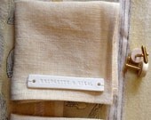personalized handkerchief with delicate porcelain tile- wedding, bride, groom gift - hanky