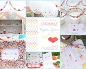 SPRINKLED with LOVE ESSENTIAL printable ensemble for a birthday party, baby shower or baby 'sprinkle'