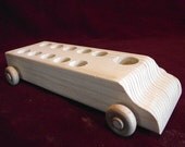 Bus WITHOUT Peg Dolls, Unfinishesd Pine Bus for Peg Dolls