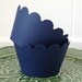 Cupcake Wrappers in Navy