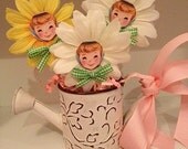 Daisy Girl Cupcake toppers Set of Six for Birthday Party or Alice in Wonderland Party Il_170x135