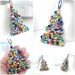 Christmas Ornament, Beaded Christmas Tree, Wire Tree, Christmas Tree Ornament, Holiday Home Decor, Christmas Decor, Colorful Ornament