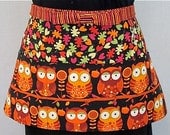 Owl Be There Zipper/Key Clasp Vendor Apron