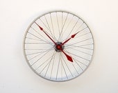 Recycled Bike Wheel clock