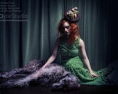 Eco Conscious Green Chenille Gown