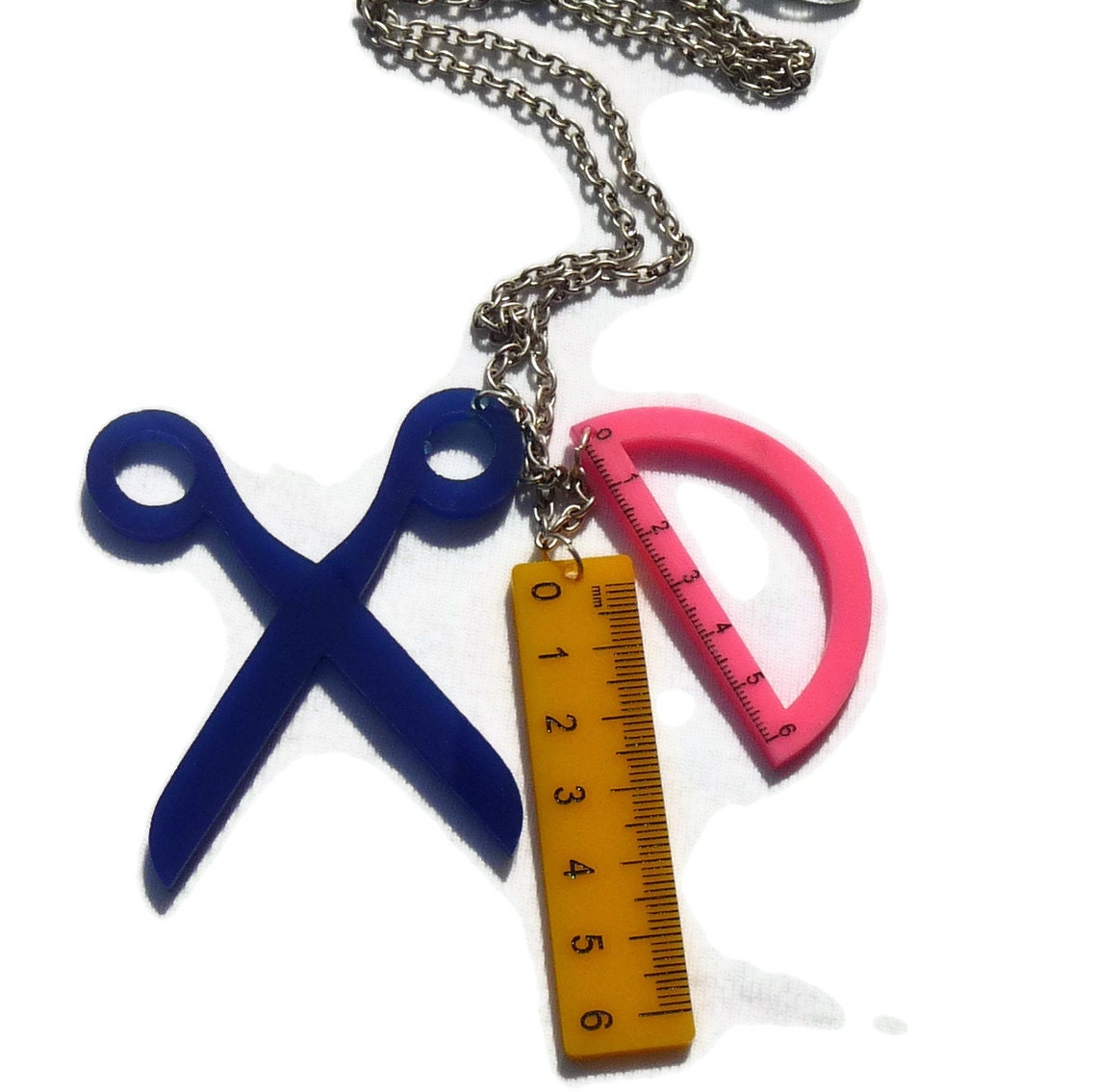 Geometry Necklace,Back to School Jewelry,Lasercut Acrylic