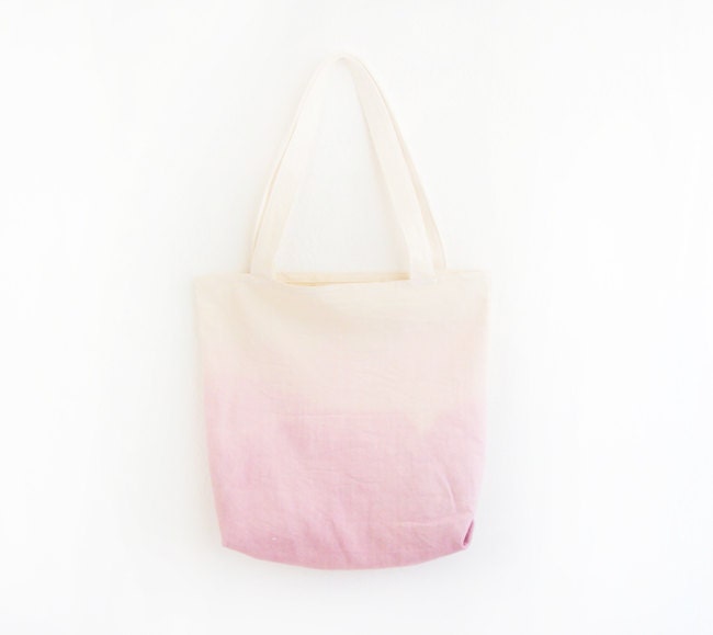 light pink dyed texture tote