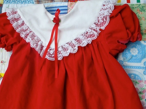 Red Velvet Dress 4T