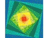 Mind's Eye paper pieced quilt block pattern INSTANT DOWNLOAD PDF