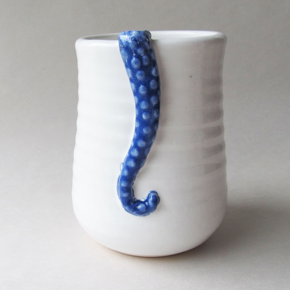 Slimey Blue Tentacle Monster Attacks Innocent Little Kitchen Accessory READY TO SHIP
