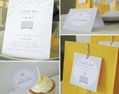 Twinkle Twinkle Little Star Baby Shower - PRINTABLE ONLY - Banner, Cupcake Toppers, Tags, Invitation and more Il_170x135