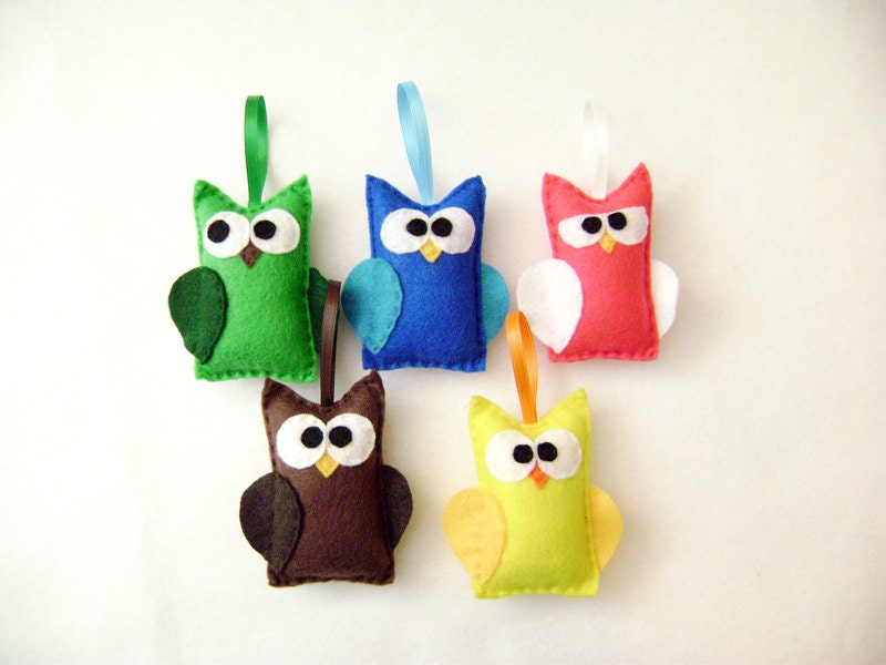 Felt Christmas Ornament Set - The Owl Motherload