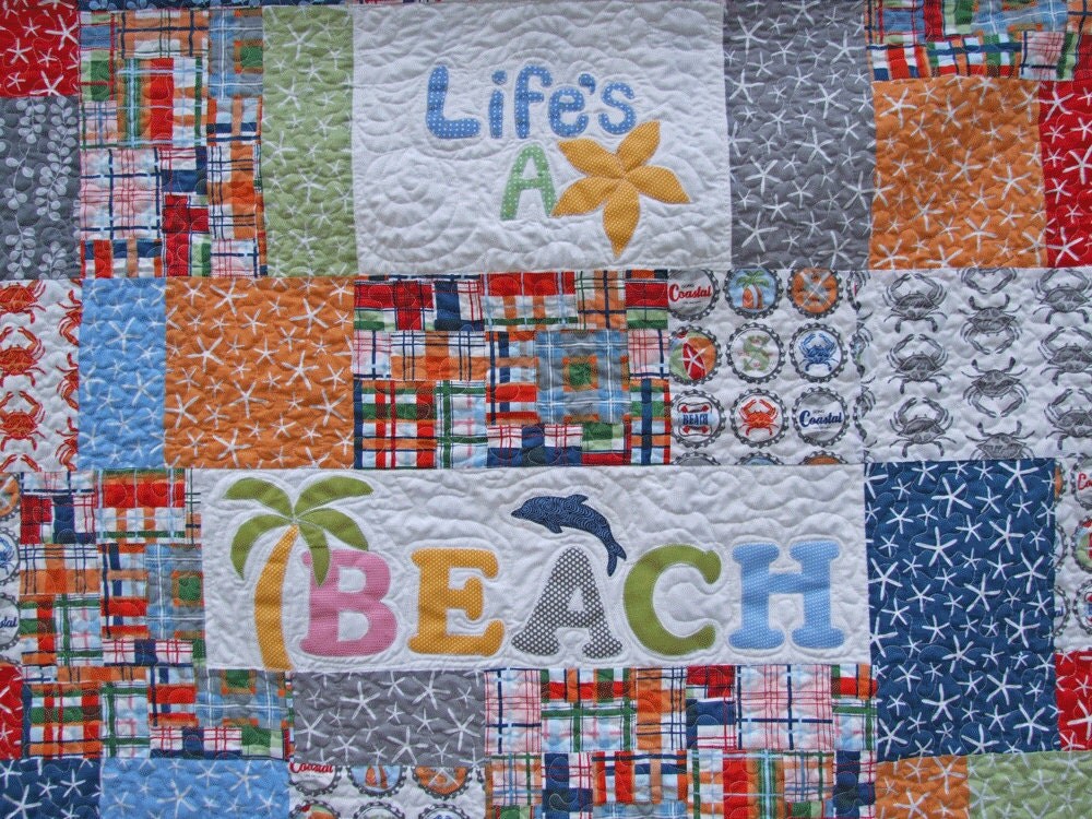 LIFE S A BEACH Quilt By Sandboxquilts On Etsy