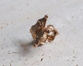 Crocodilian Love Ring in Rose Gold