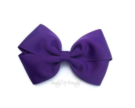 Plum Purple Hair Bow