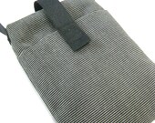 Padded iPhone 4S 4 5 Smart Phone Sleeve Mini Pouch Sunbrella canvas TESAGE by Yukiko Sato New York