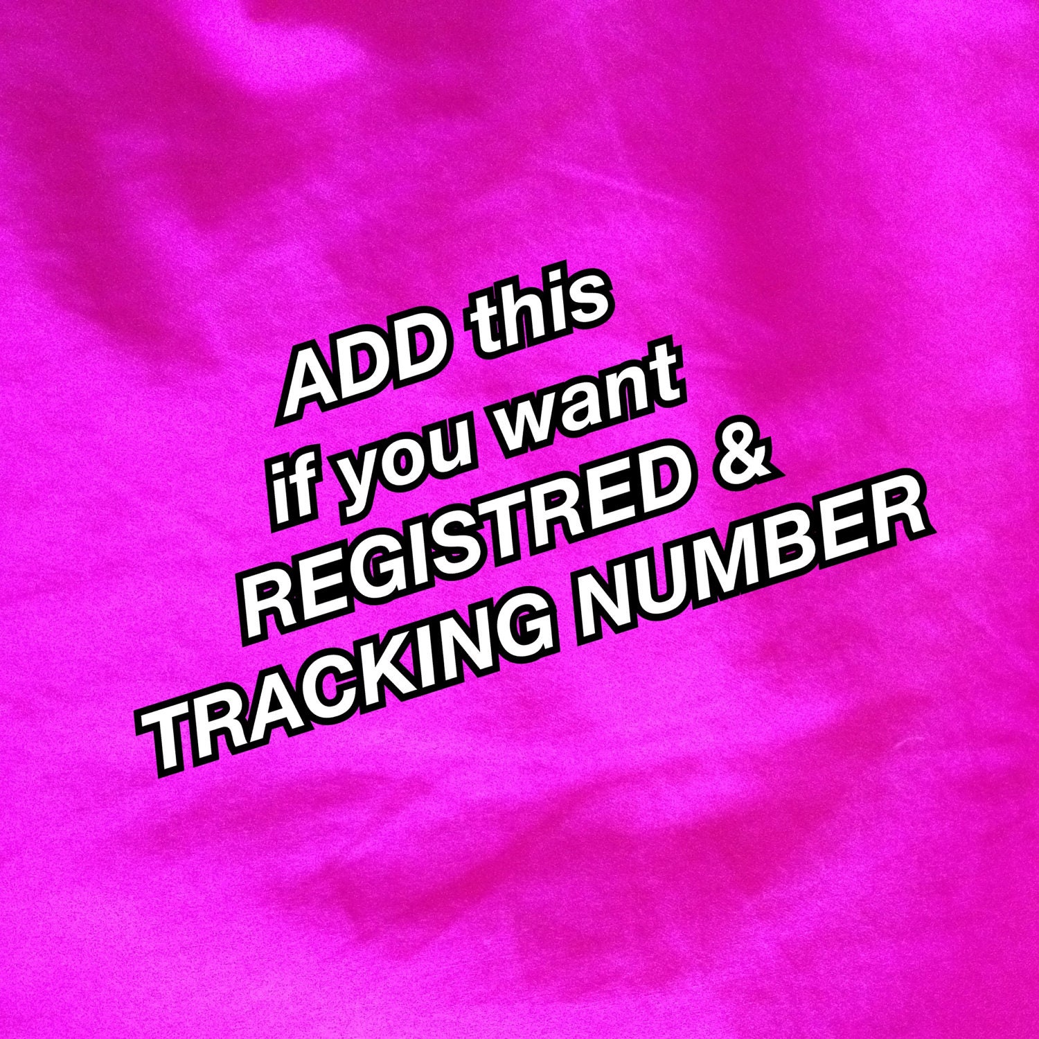ADD this if you want Registered n Tracking number