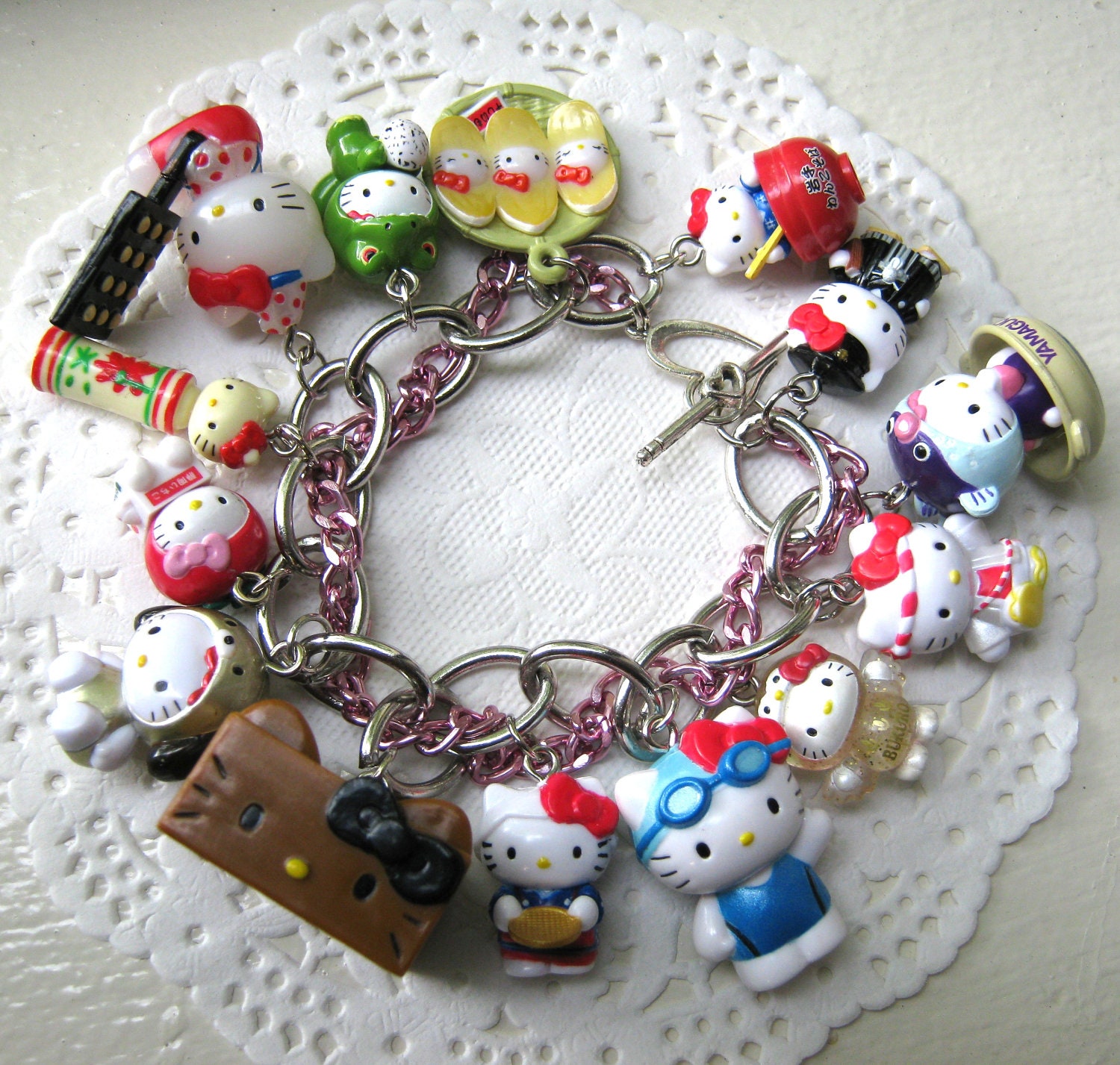 SUMMER SALE Kitty Charm Bracelet Style 19
