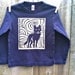 Midnight Wolf Long Sleeve Navy Child Tee sizes 2, 4, 6, 8, 10 & 12