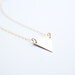 Minimalist Triangle Necklace - Hand Sawn Brass - 14k Gold Filled Chain