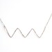 Hammered Silver Chevron Necklace - Sterling Silver