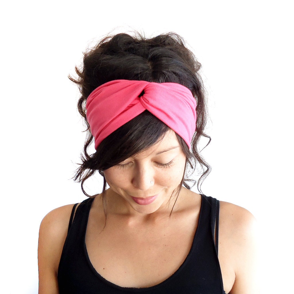 Turban Headband Candy Pink Lycra