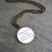 All That We See or Seem is But a Dream Within a Dream - Edgar Allan Poe Pendant Necklace - Quote Pendant Necklace
