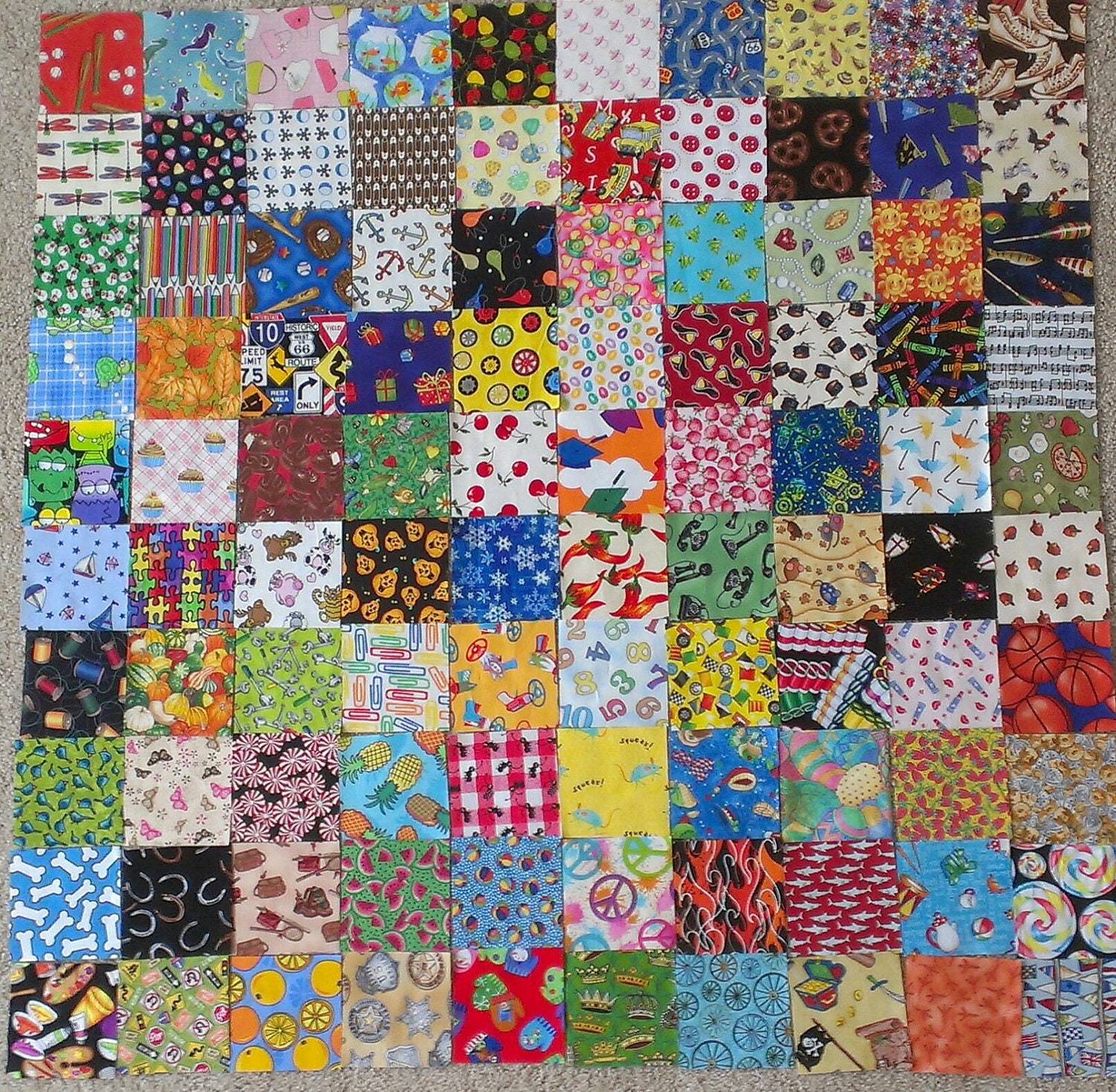 100 I spy quilt squares 3 1/2 in. kit by SewTogether on Etsy