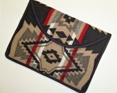 15" MacBook Pro Laptop Cover Sleeve Case Padded Black Tan Wool