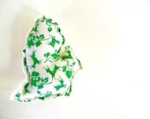 mini michigan pillow with deer print ornament or wall hanging home decor in green and white