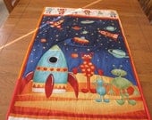 Rockets and Spaceships Wall Hanging for a boy