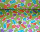 NEW Colorful Candy on  cotton rib knit fabric 1 yd