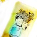 Watercolor painting. Original Art. Virgo Zodiac Sign. Astrology illustration.
