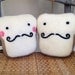 Plush Friend- Mr. French Toast with Mustache-y Attitude- Stuffed Needle Felted Friend by Val's Art Studio