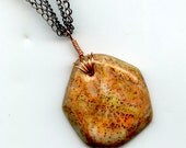 Yellow Mokume Gane Pendant