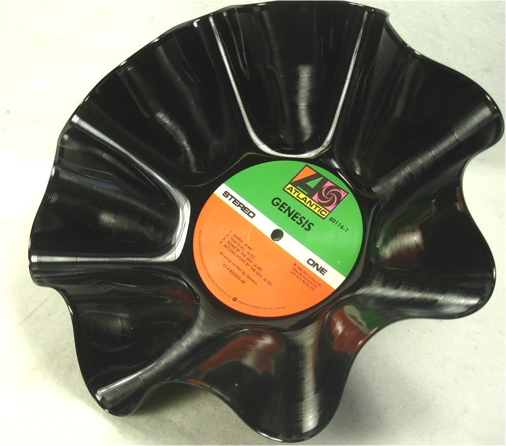 GENESIS Genesis 1983 - Recycled Record Chip Bowl