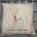 Primitive Hand Stitched Fall Pillow, Harvest, Pumpkin, Moon