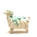 sheep figurine - snowfall ram - porcelain animal