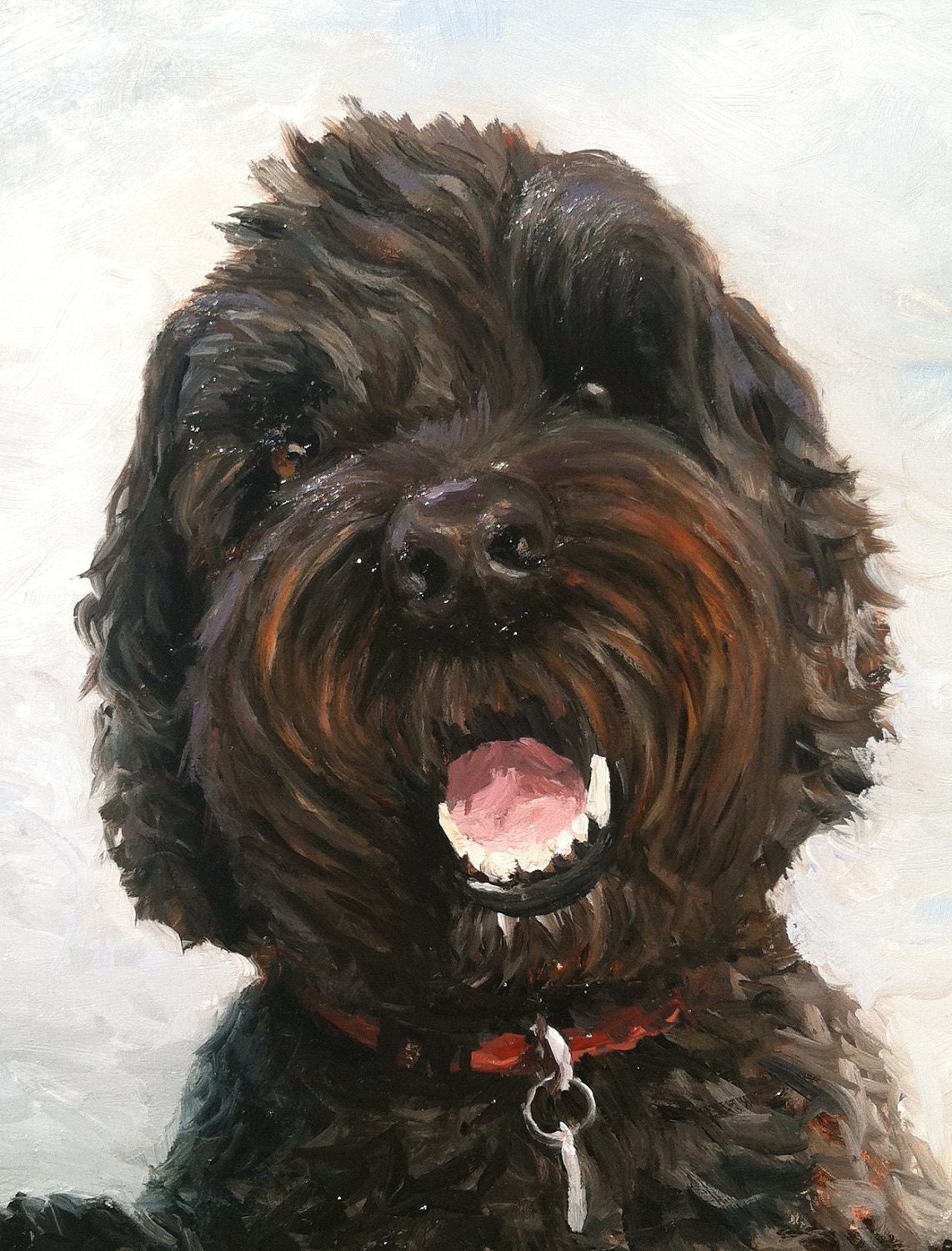 5x7 inch Custom Pet Portrait Oil Paintings by Nick Orban