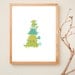 Turtle Family Children's Art Print - 8x10 Eco Wall Art
