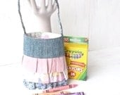 Kids Purses - Bags Purses for Little Girls - Toddler Girl Baby Gift - Tiny Ruffle Pink Cute Gift Bags - Toddler Toys Kids Bag