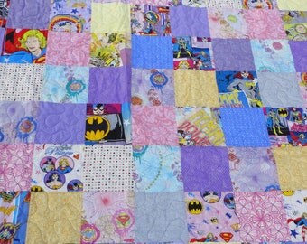 Full size supergirl quilt