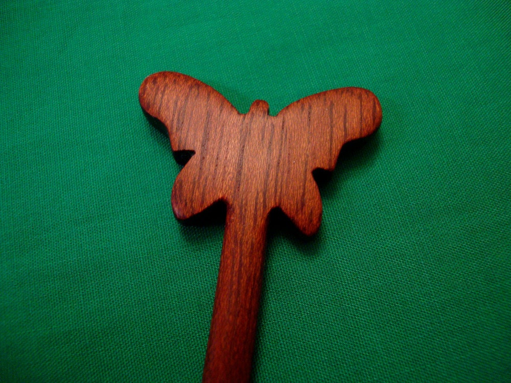 Handmade Butterfly Chopstick Hair Sticks from Bloodwood/Coupon