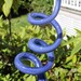 Hyacinth Purple Glass Sculpted Tigger Tail Garden Art Finial Outdoor Decoration Glass Garden Ornament