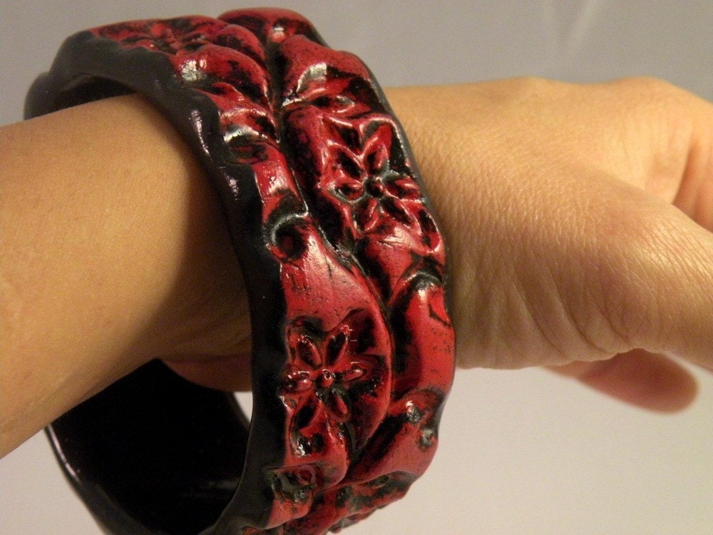 A Red and Black Bangle from Anatolia...