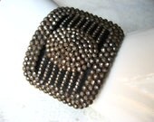 special open studios sale - vintage french cut steel bracelet