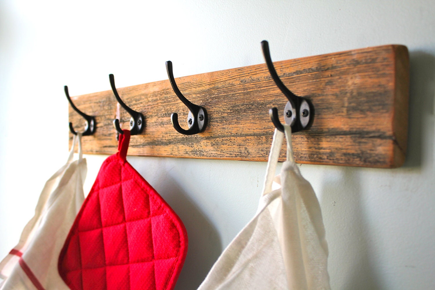Reclaimed Barn Wood Coat Rack