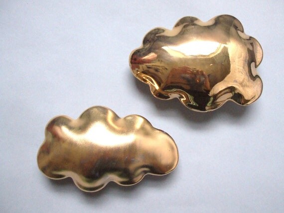 Matte Golden cloud - porcelain wall cloud pillow
