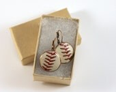 Baseball Stitches Earrings Game Used Official MLB with Included Gift Box